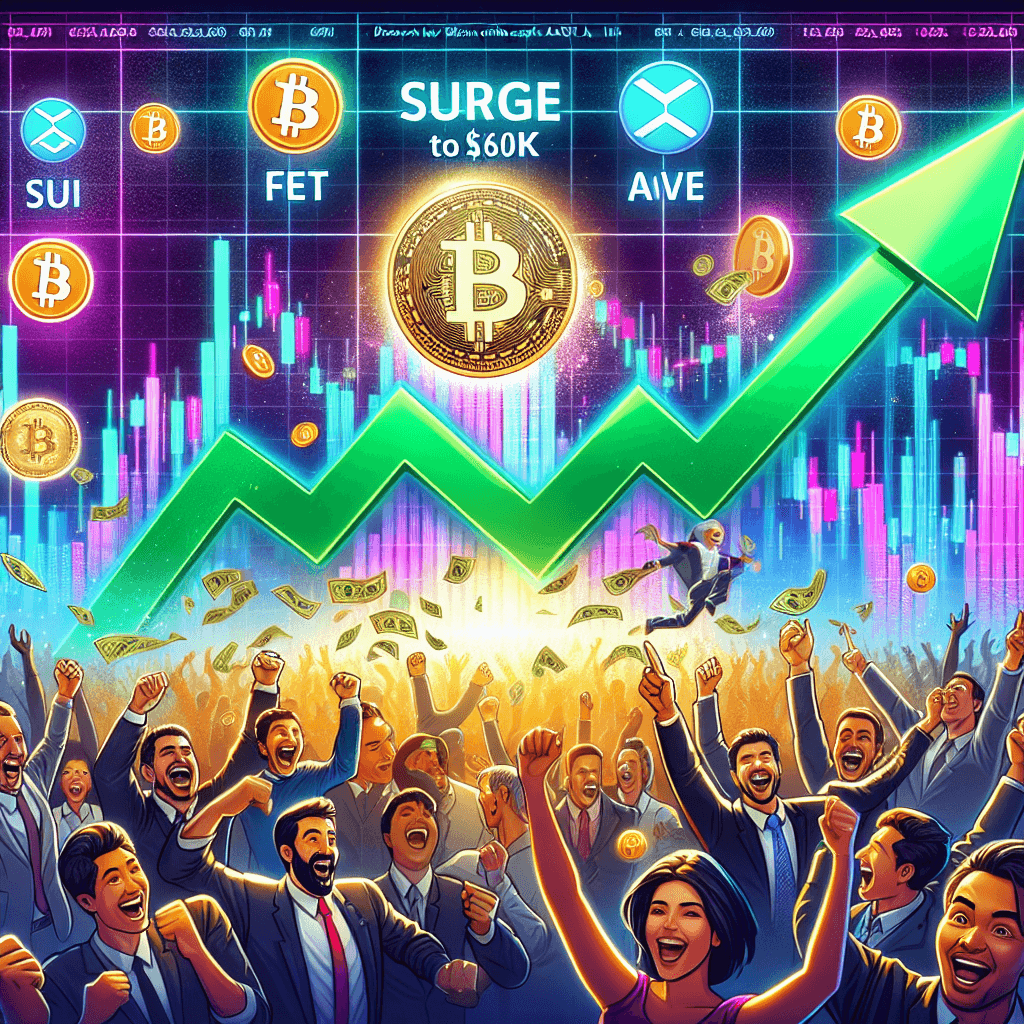 Surge to $60K: Discover How Bitcoin's Climb Sparks Frenzy for FET, SUI, AAVE, INJ