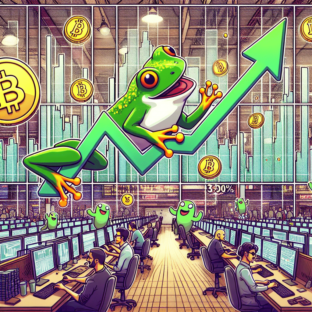 Pepe Skyrockets 30% in a Week Amid Surging Memecoin Trades