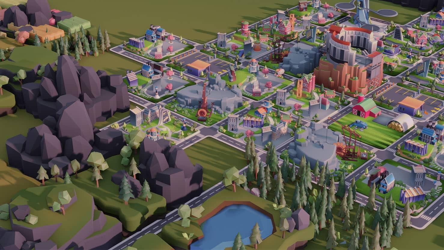 Econia – Kryptospiel zum Städtebau mit NFT auf der Ethereum-Blockchain. Bauen Sie Ihre Krypto-Megapolis aus einer Kleinstadt auf.