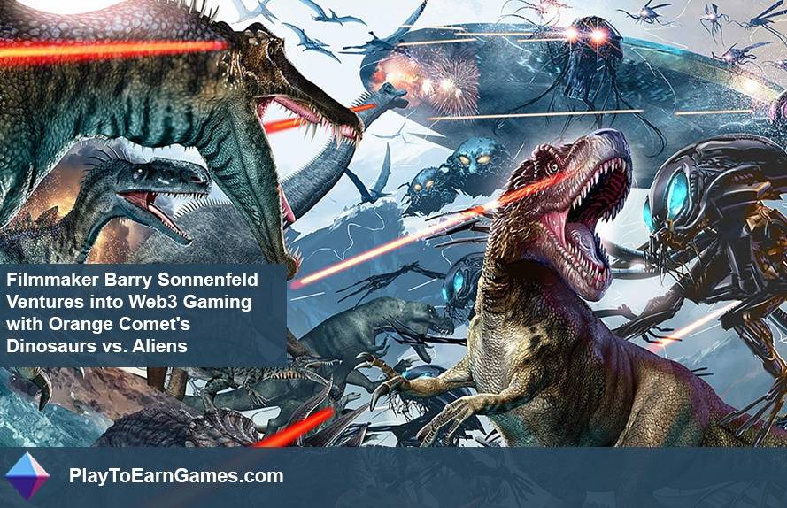 Barry Sonnenfelds Orange Comet&#39;s Dinosaurs vs. Albetritt sogar Web3 Gaming